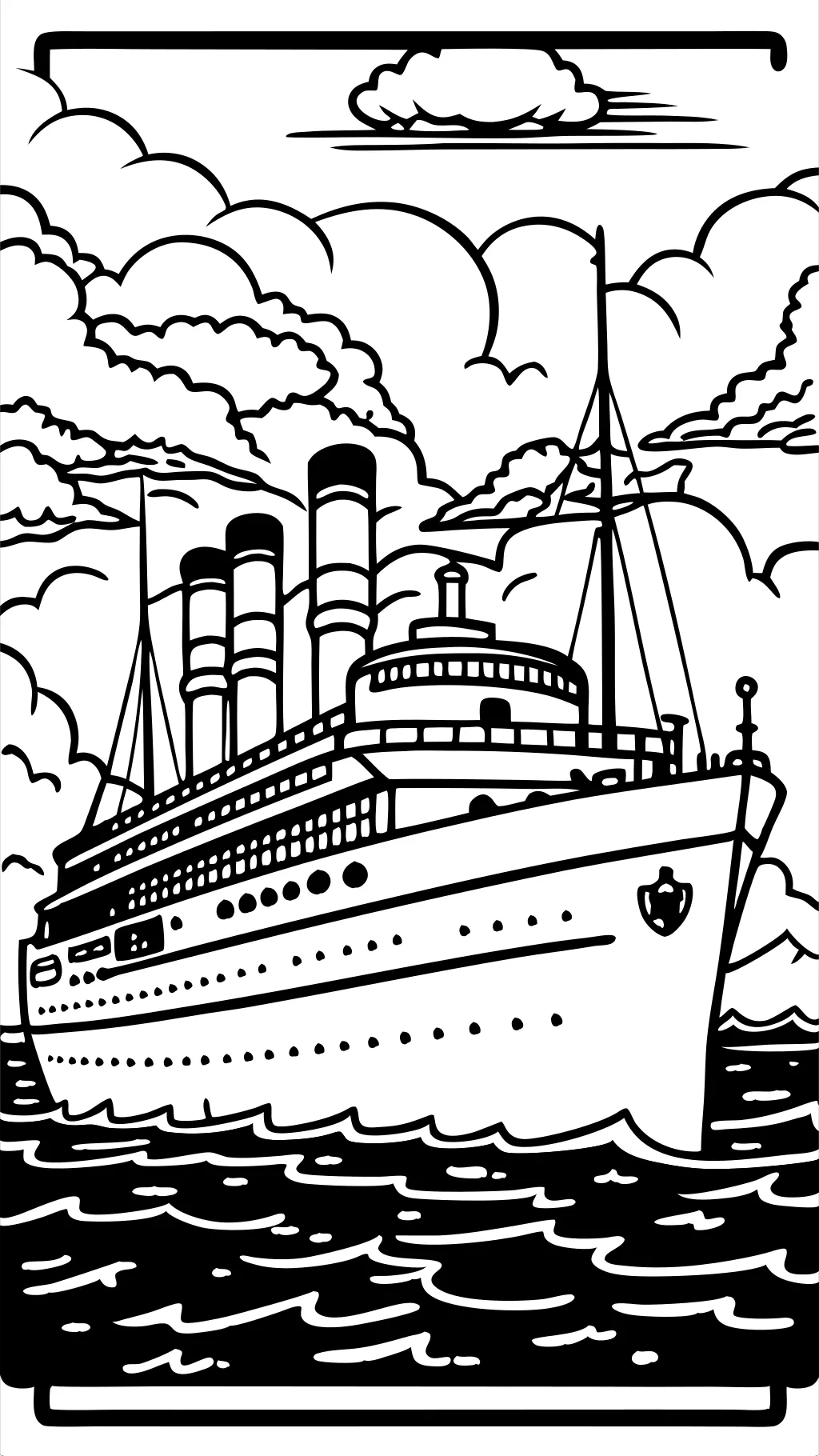 Páginas para colorear Titanic